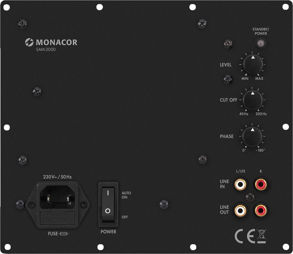 Monacor SAM-200D Aktive Subwoofer-Module für das digitale Zeitalter  030012 